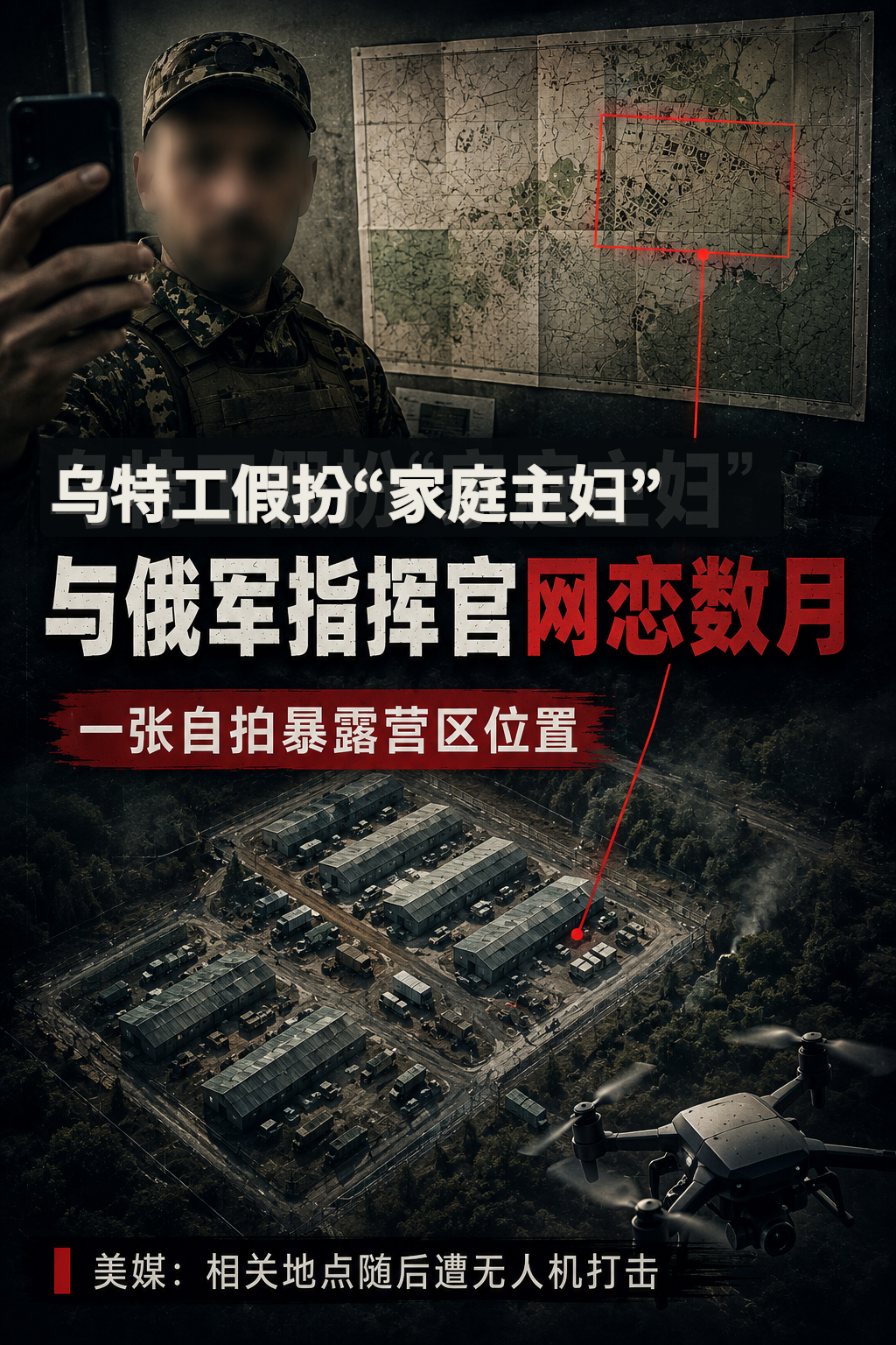 乌军特工伪装“35岁家庭主妇”，诱导俄军指挥官发送自拍暴露营区位置美国《大西洋月