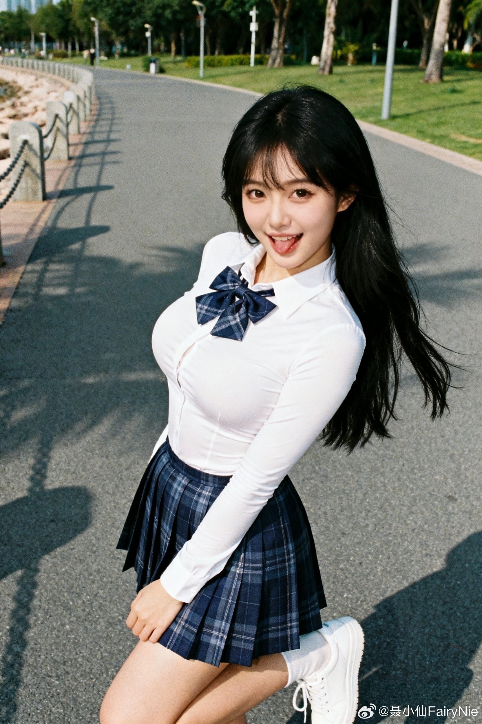 校园感的百褶裙，学院风的JK无法抵抗！听说你们都喜欢JK？🤣行摄漫记聂小仙