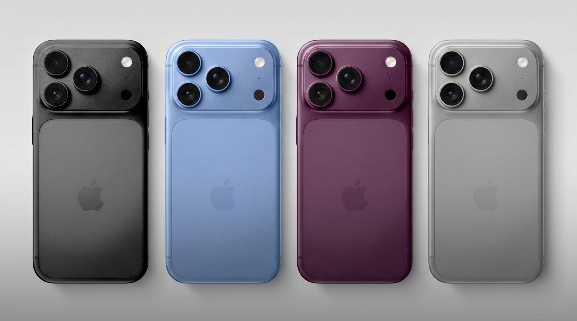 iPhone18Pro 配色深樱桃红与浅蓝基本实锤，但经典银色与黑色的去留有待确