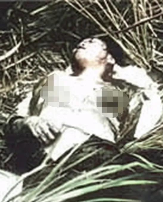 1968年2月12日，美军士兵在越南一村庄发现了一名双乳被切除的21岁女子，经核