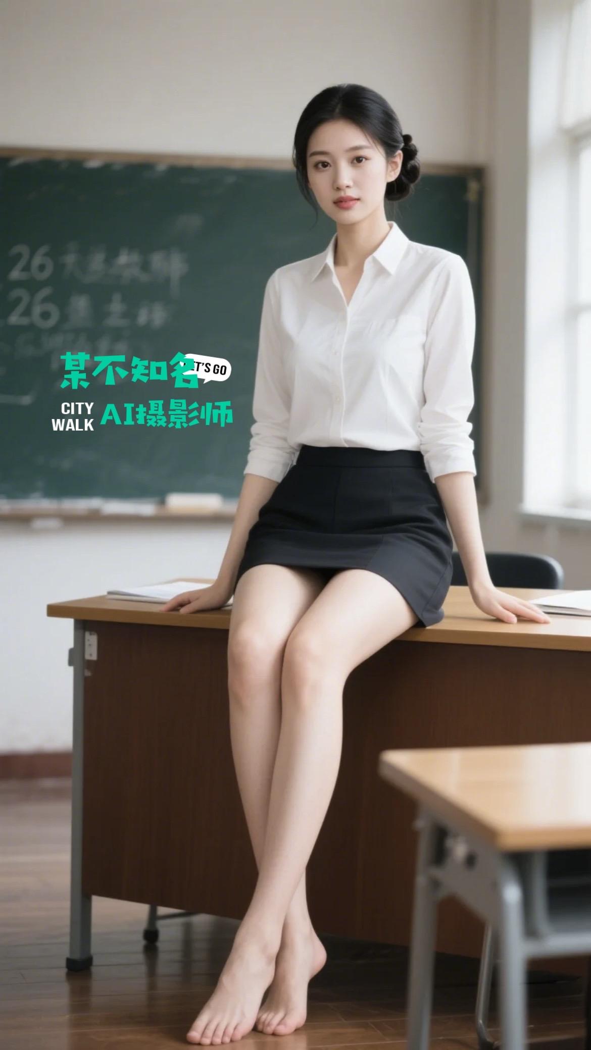 AI摄影：美女老师。