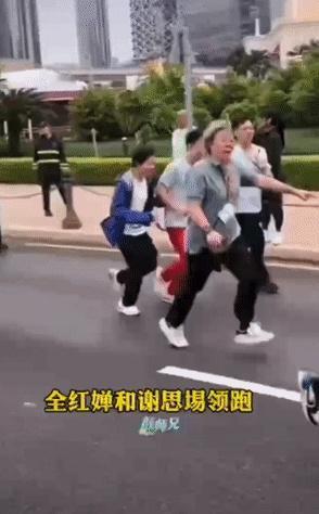 [胡瓜]全红婵健身跑，太逗啦！

全红婵参加全民健身跑不动，和谢师哥的有趣互动。