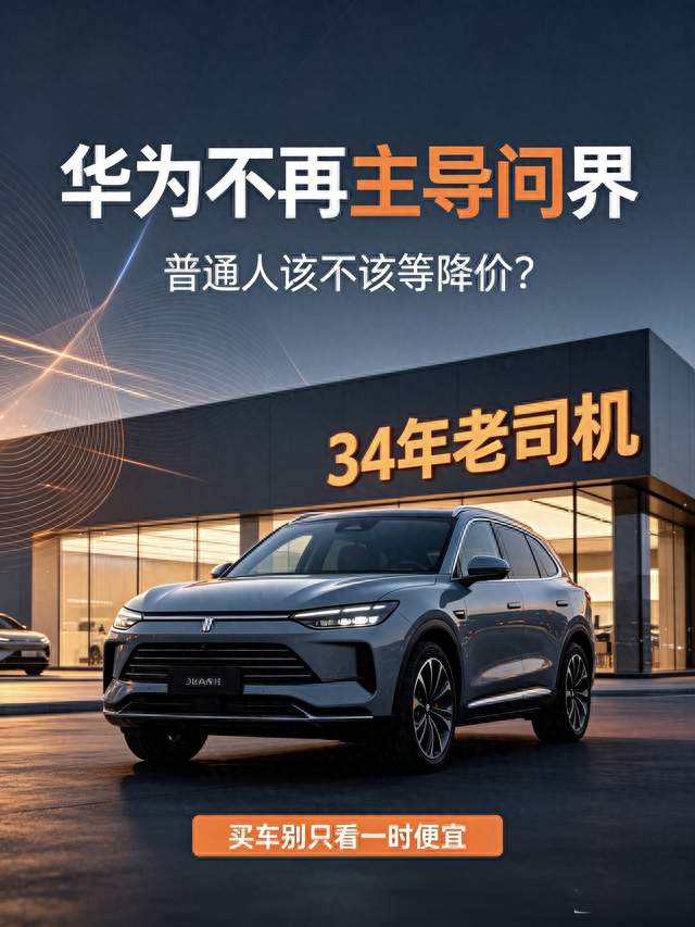 34年老司机：华为不再主导问界，普通人该不该等降价？