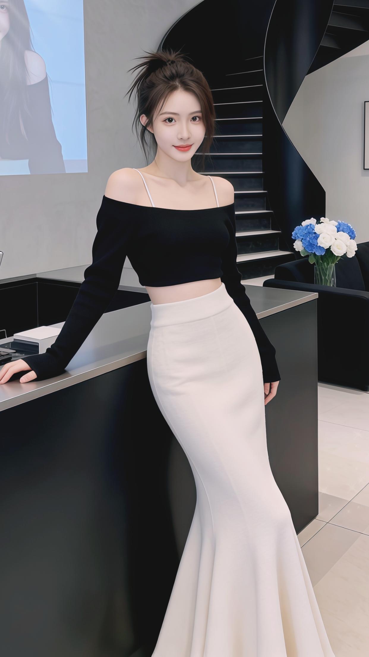 穿搭 鱼尾裙 包臀 高级感 半身裙