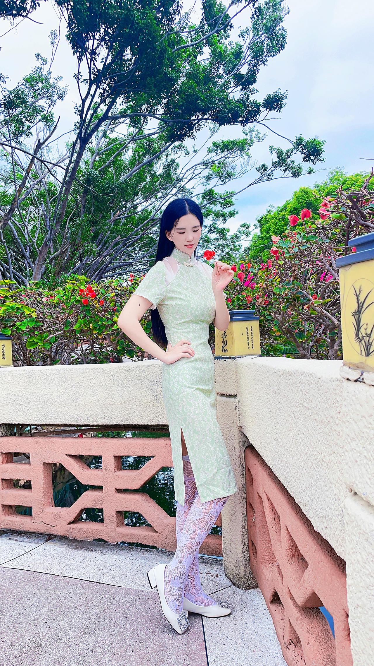 种草激励计划  长筒袜 蕾丝袜 旗袍 ootd穿搭