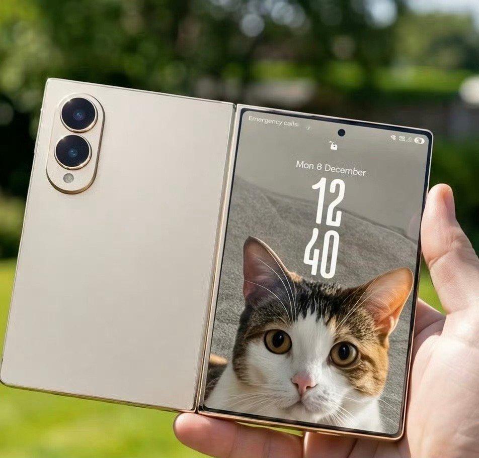 Galaxy Z Fold8 Wide看起来更加方正硬朗了，后置双摄，大家觉得如