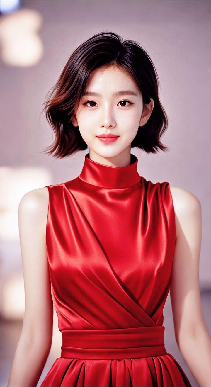 AI扩图 AI红韵佳人