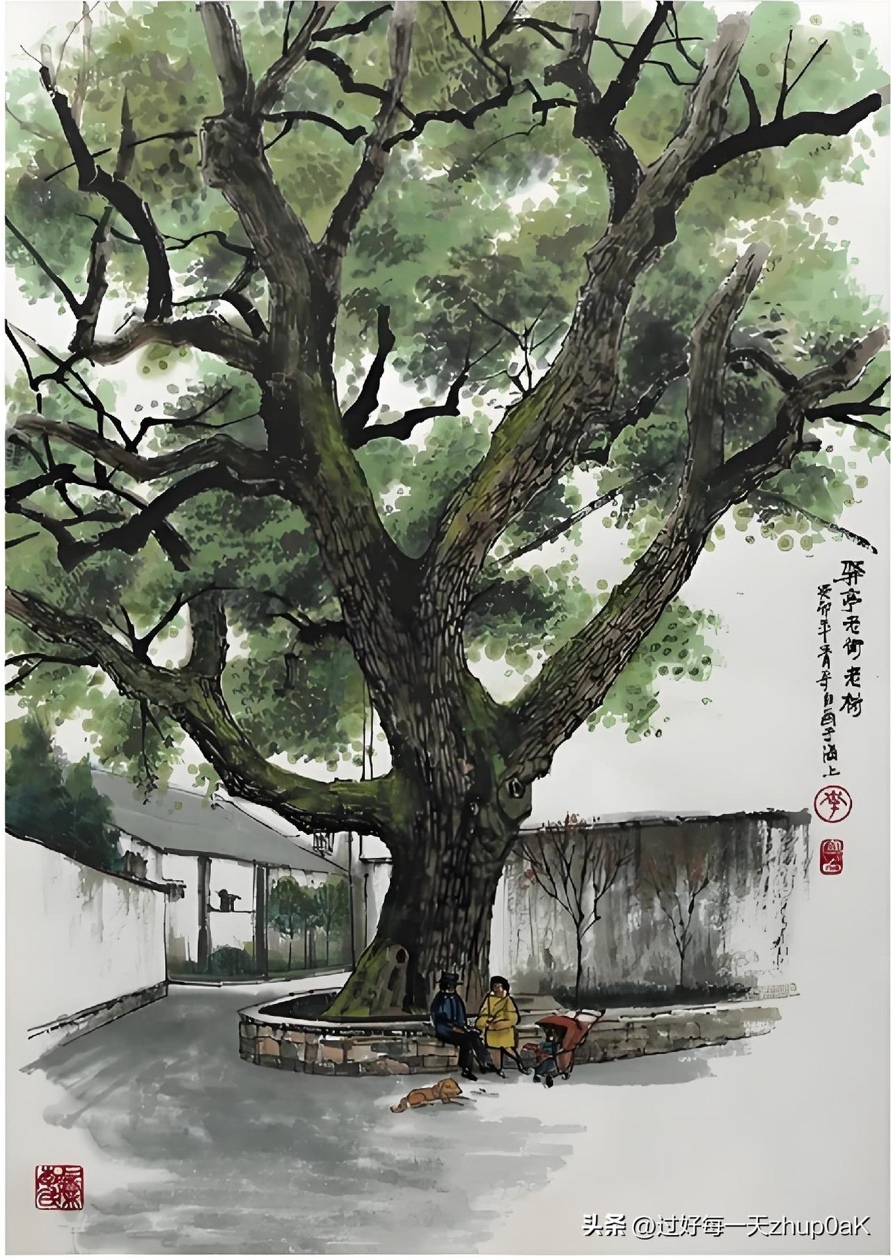 《咏槐》
——宋·宋庠
万物迎春兔目开，
亭亭圆影覆莓苔。
孤根信得全身地，
可