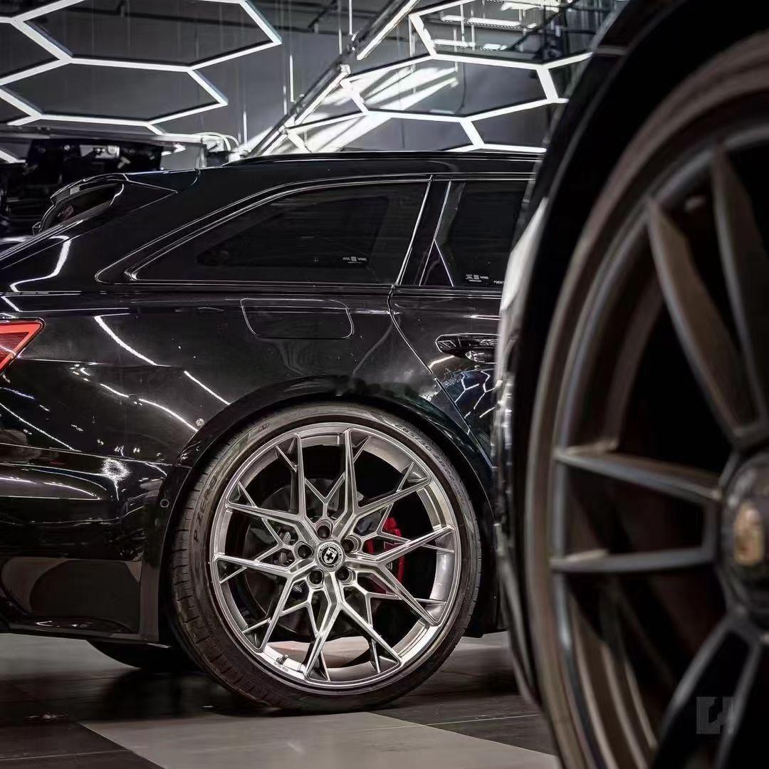 美国进口HRE FF10 银色20寸/21寸现货各一套🈴奥迪 RS6 S4 S