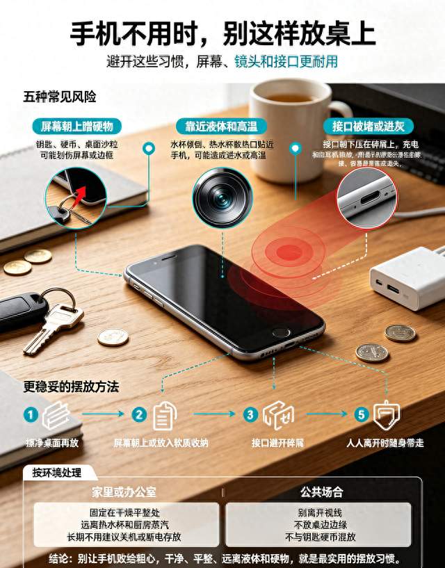 手机不用时，切记别这样放桌上，还有很多人不懂，难怪手机坏得快