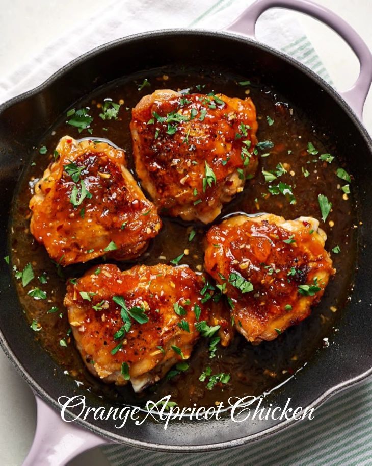 香橙苹果杏子酱烤鸡｜蜂蜜水果酱Chicken 🐔