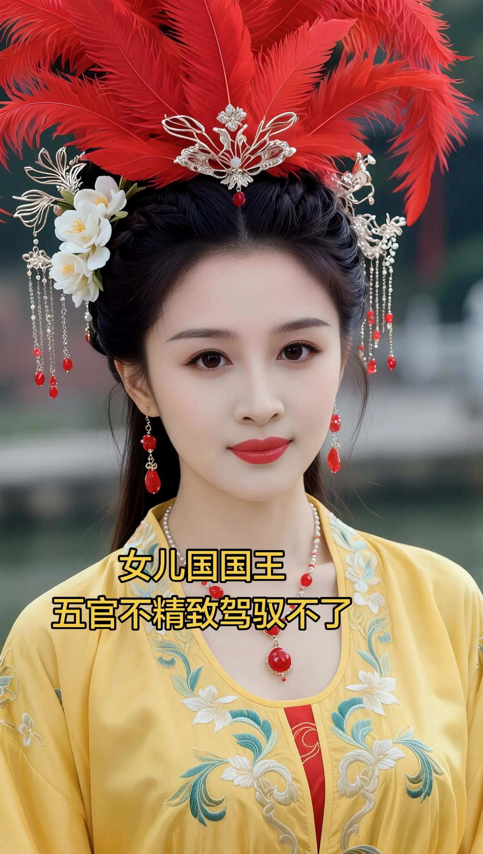 AI羽饰古装照 随变ai随便玩 古风汉服美如画 女儿国国王