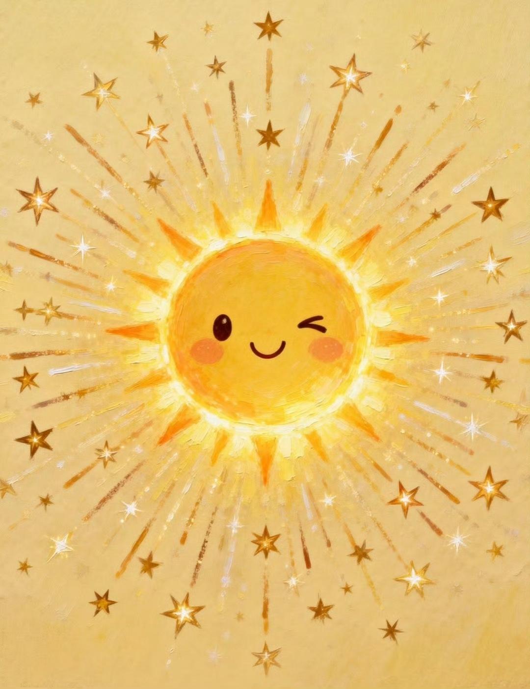 “ 太阳微笑，好运报到；‌祥云缭绕 福气临门‌ … ”
分享你的新春祝福 对联