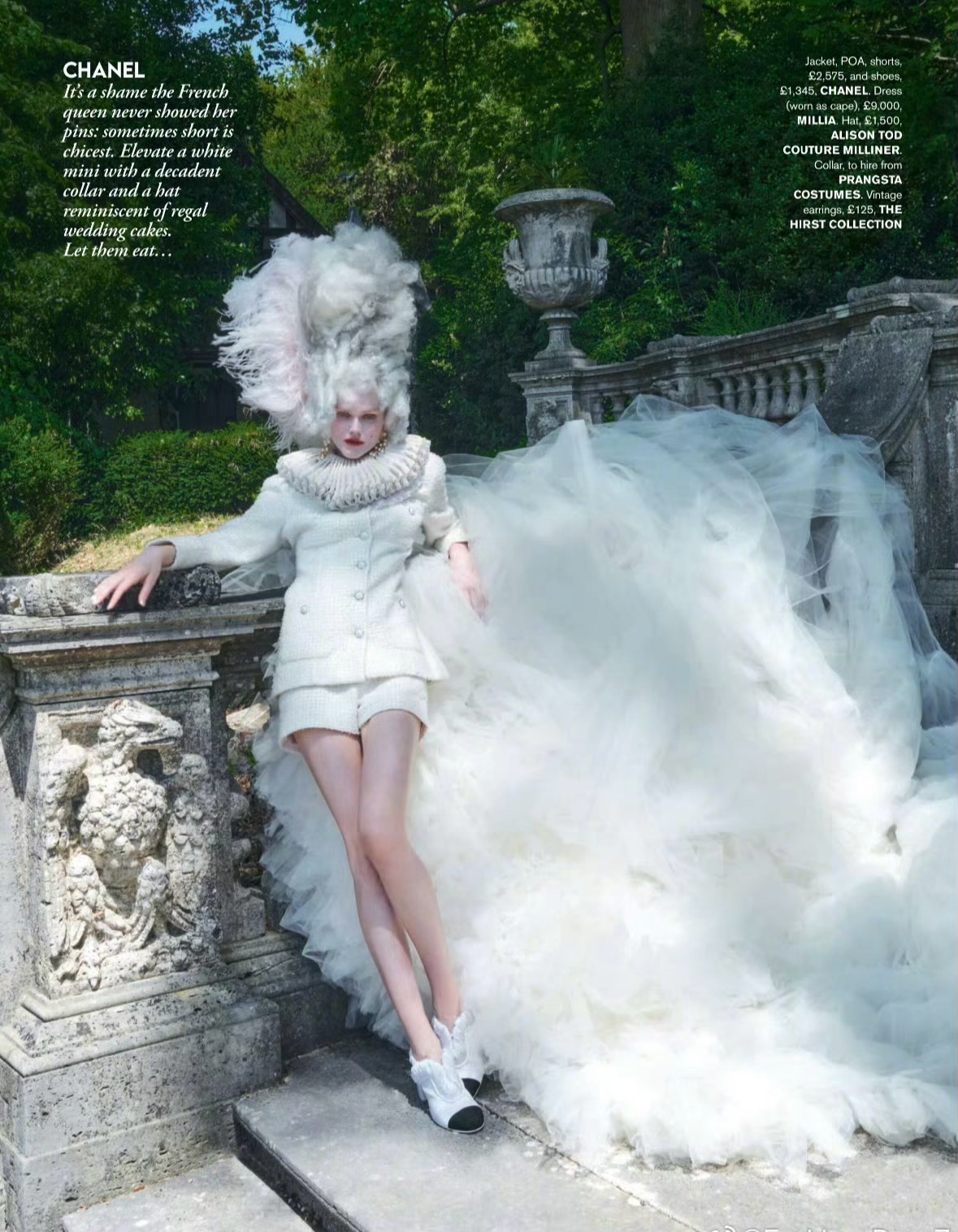英国版 Tatler 九月刊大片以名声赫赫的 Marie Antoniette 