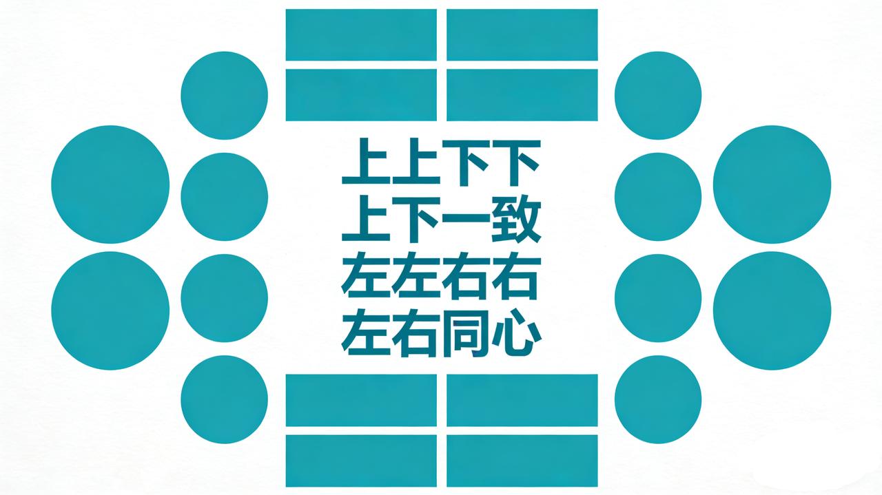 上联:上上下下上下一致，诚邀下联 左左右右左右同心