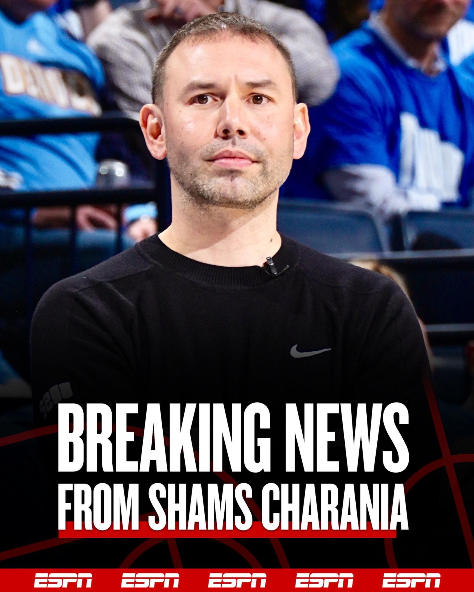 shams据ESPN消息人士透露，丹佛掘金队已与临时主教练大卫·阿德尔曼达成协议