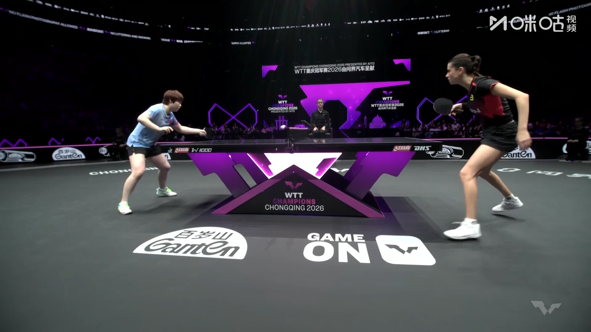 #蒯曼vs高桥布鲁娜# 2026WTT重庆冠军赛女单1/8决赛，蒯曼首局11-4