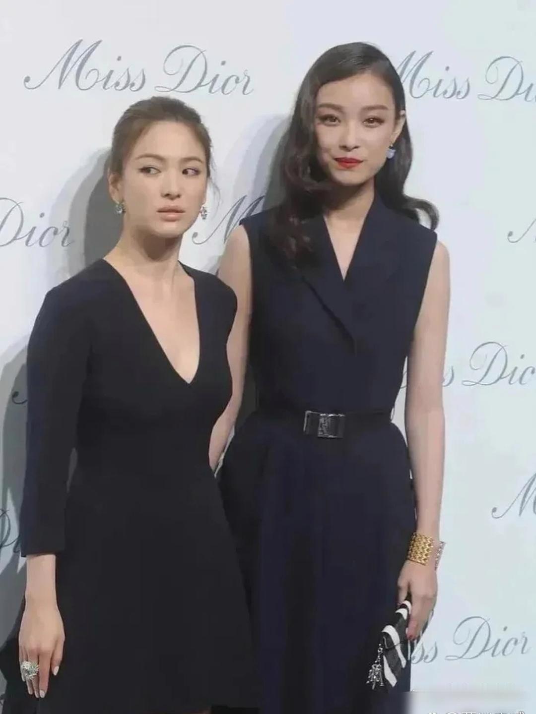 当宋慧乔遇到倪妮，身高上的压迫感太强，确实输的那么彻底 