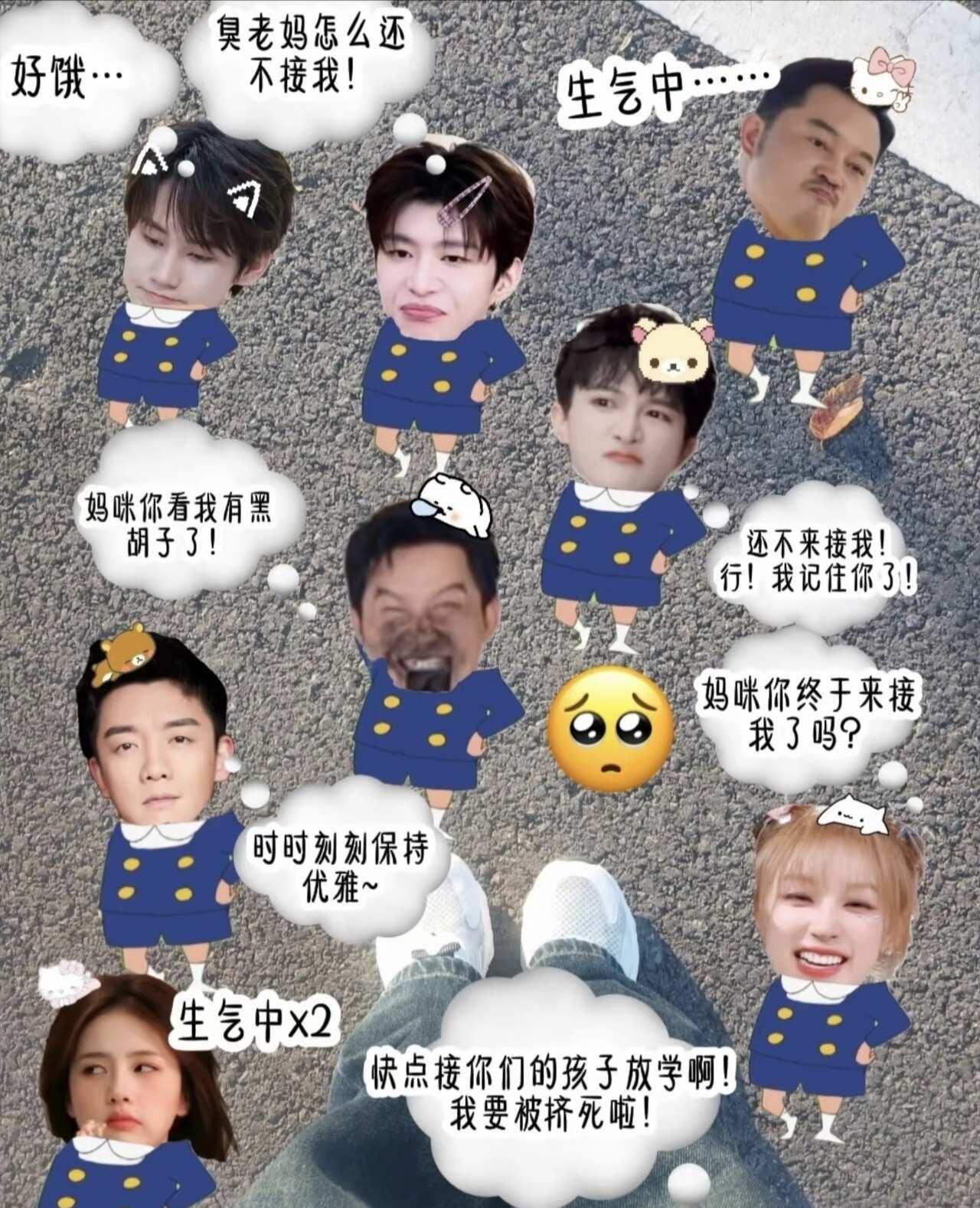 宋雨琦 明星表情包 我的爱豆 跑男 张真源 白鹿 奔跑吧兄弟 表情包
