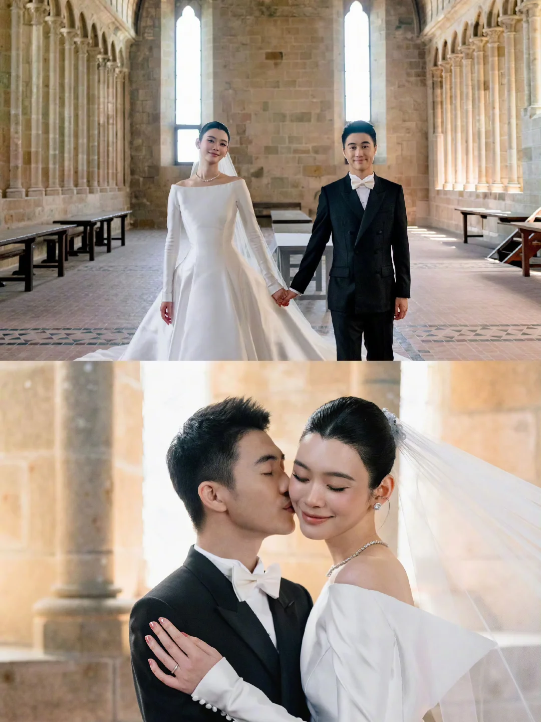 奚梦瑶何猷君法国办婚礼