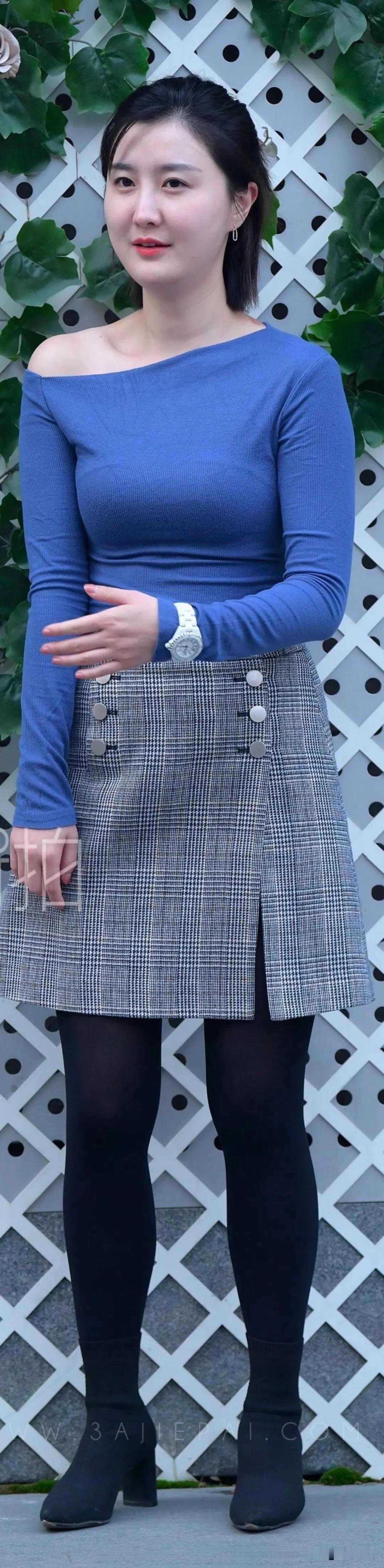 复古格纹半身裙，显瘦又百搭，爱了❤️