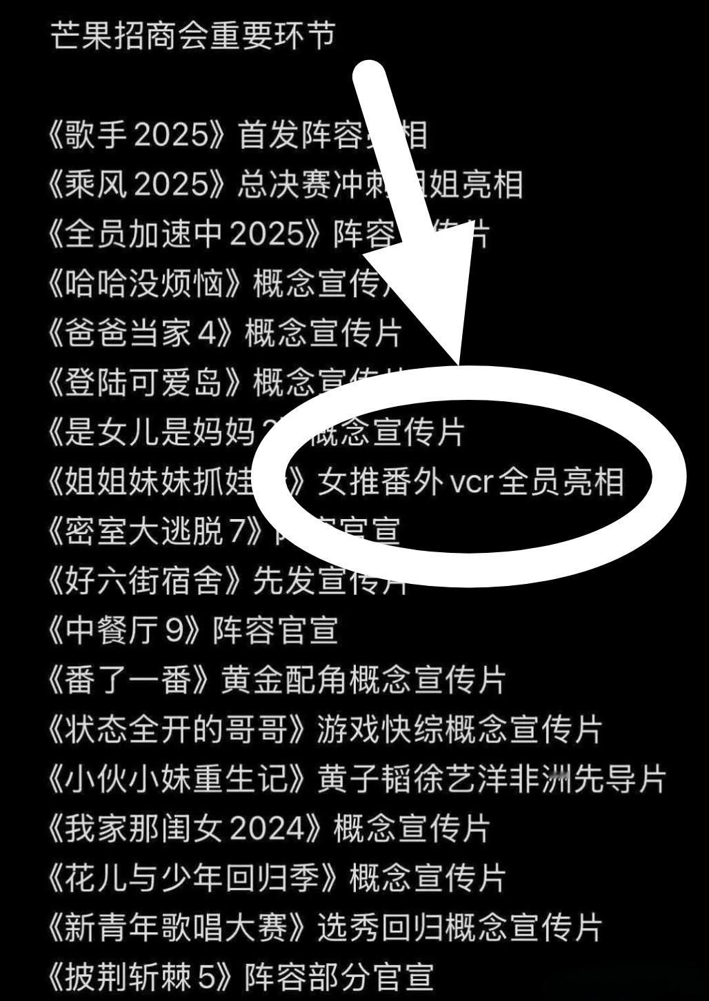 【女推】15号芒果招商会 女推团综有录Vcr，可以看到新鲜得姐姐们了[爱慕][爱