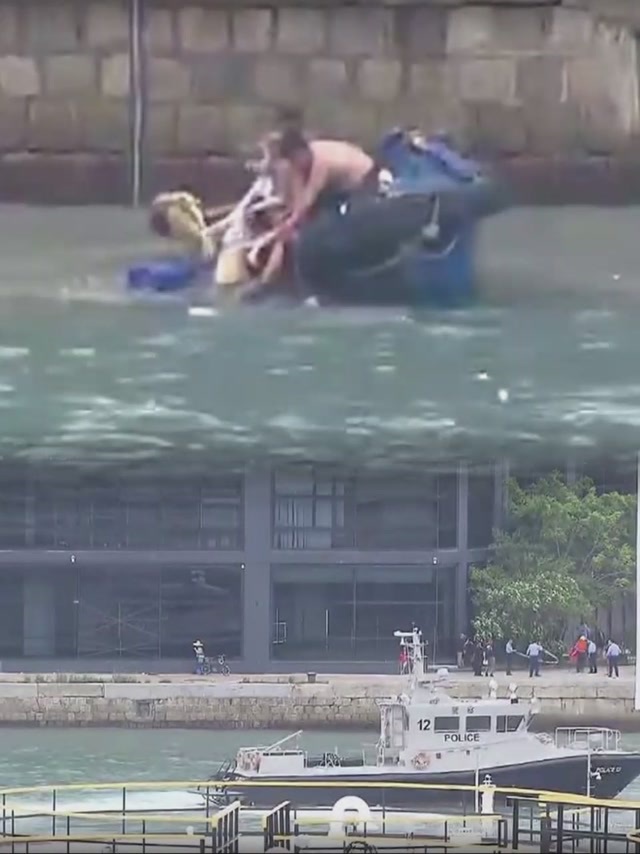 风浪见真情！深圳父子渔船紧急救援香港落水一家三口超强台风“桦加沙”袭港之际，香港