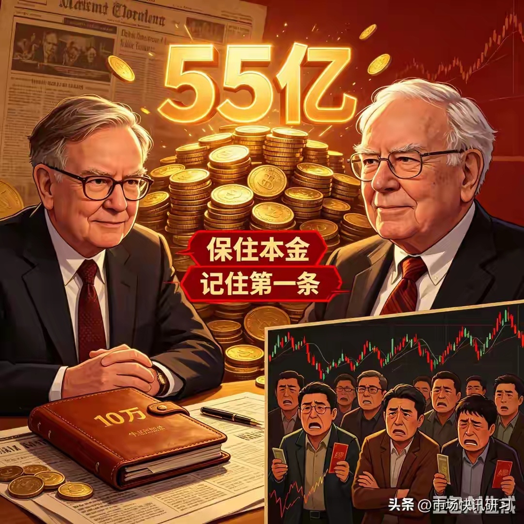 从10万到55亿，巴菲特靠两条铁律！A股股民却全搞反了很多人听过巴菲特那句名言。