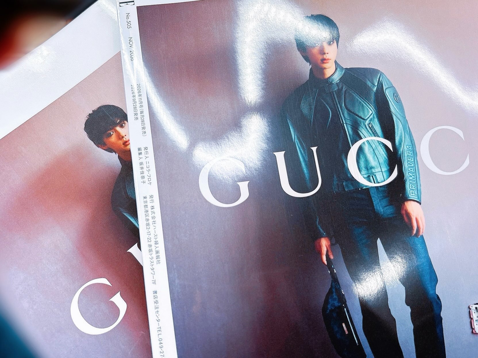 金硕珍[超话]  Gucci杂志封底ELLE JAPAN 十一月VOGUE JA