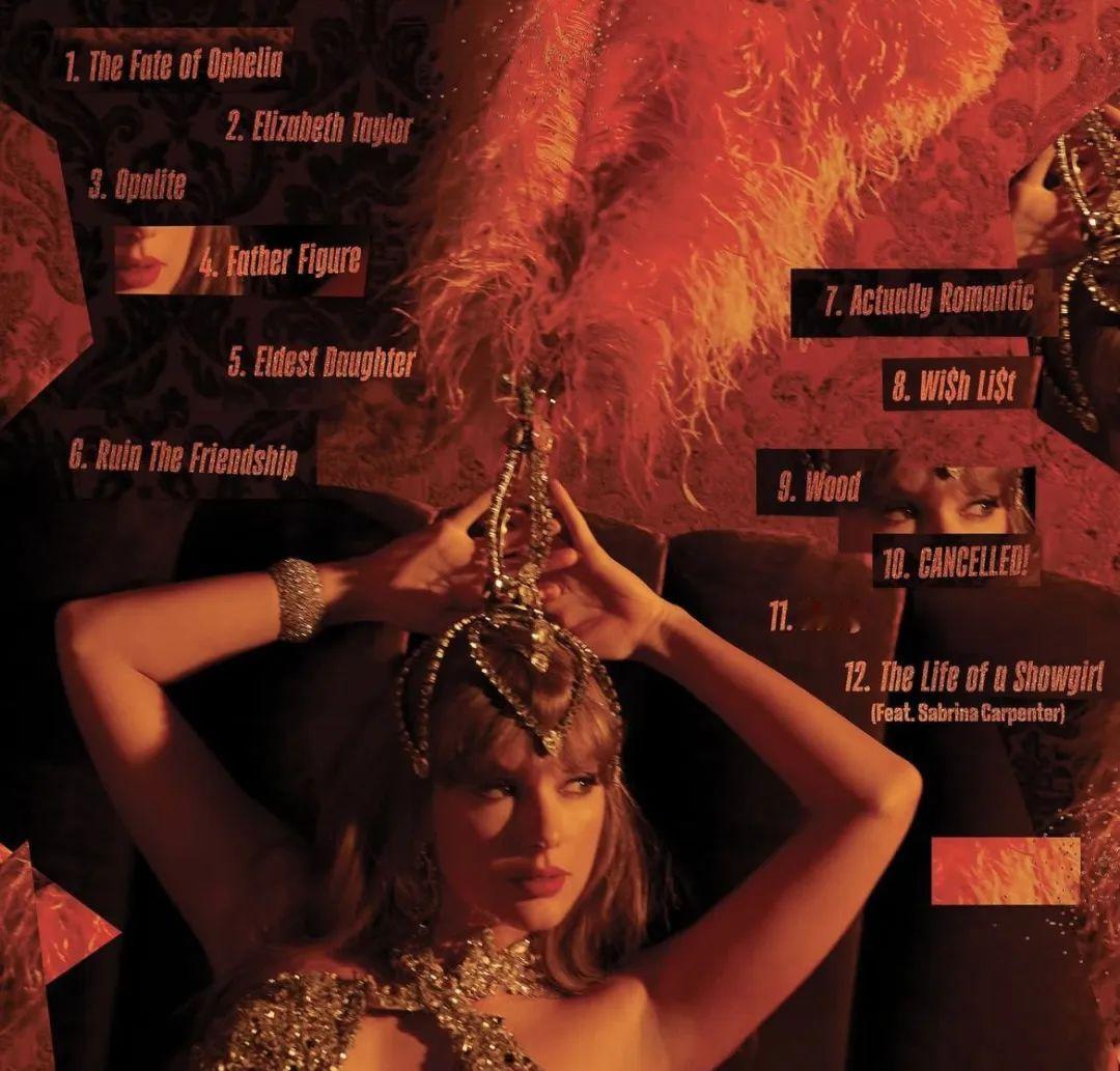 近日，公开的霉霉 Taylor Swift（泰勒·斯威夫特）新专辑《The Li