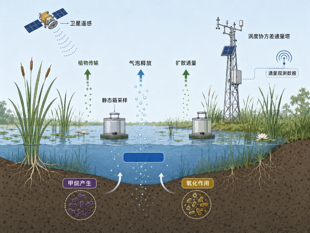 【我国科研团队首次定量揭示湿地甲烷排放概率】近日，中国科学院青藏高原研究所三极观