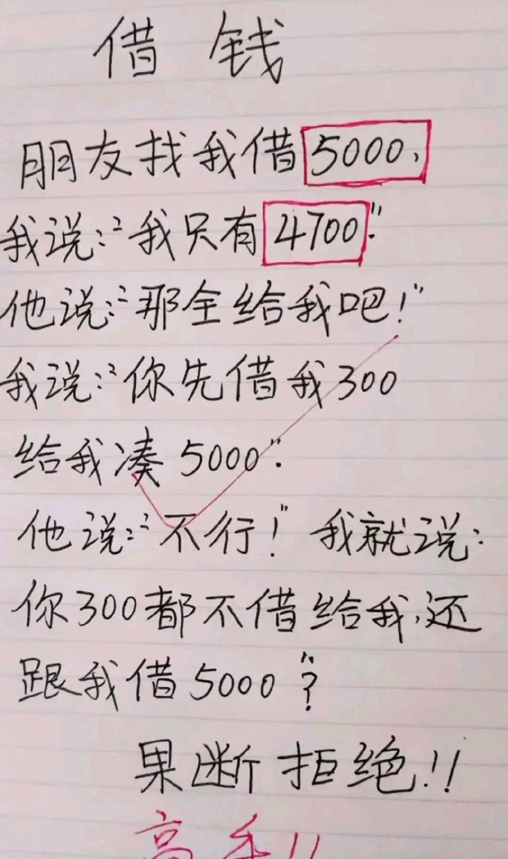 拒绝贷款的好方法 ​​​