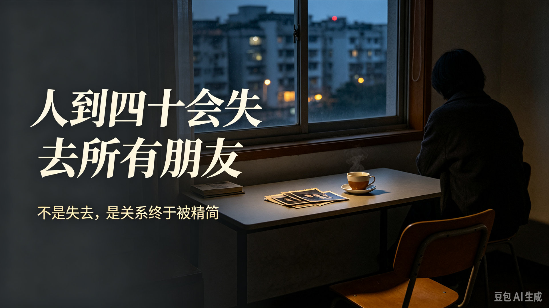 人到四十会失去所有朋友人到四十，很多人都会发现朋友圈子悄悄缩了水。以前常聚的人慢
