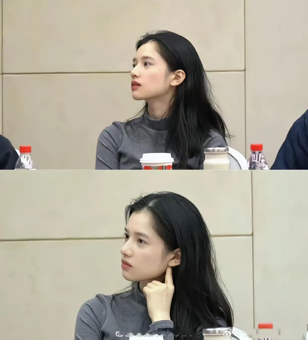 第一次直观感受天然美女的恐怖骨相，一颗极致的圆头已然甩同龄女星大半 