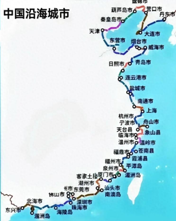 同样是沿海省份，为啥江苏的海是浑浊的黄泥汤，而山东的海却蓝得让人心醉？
 
去过