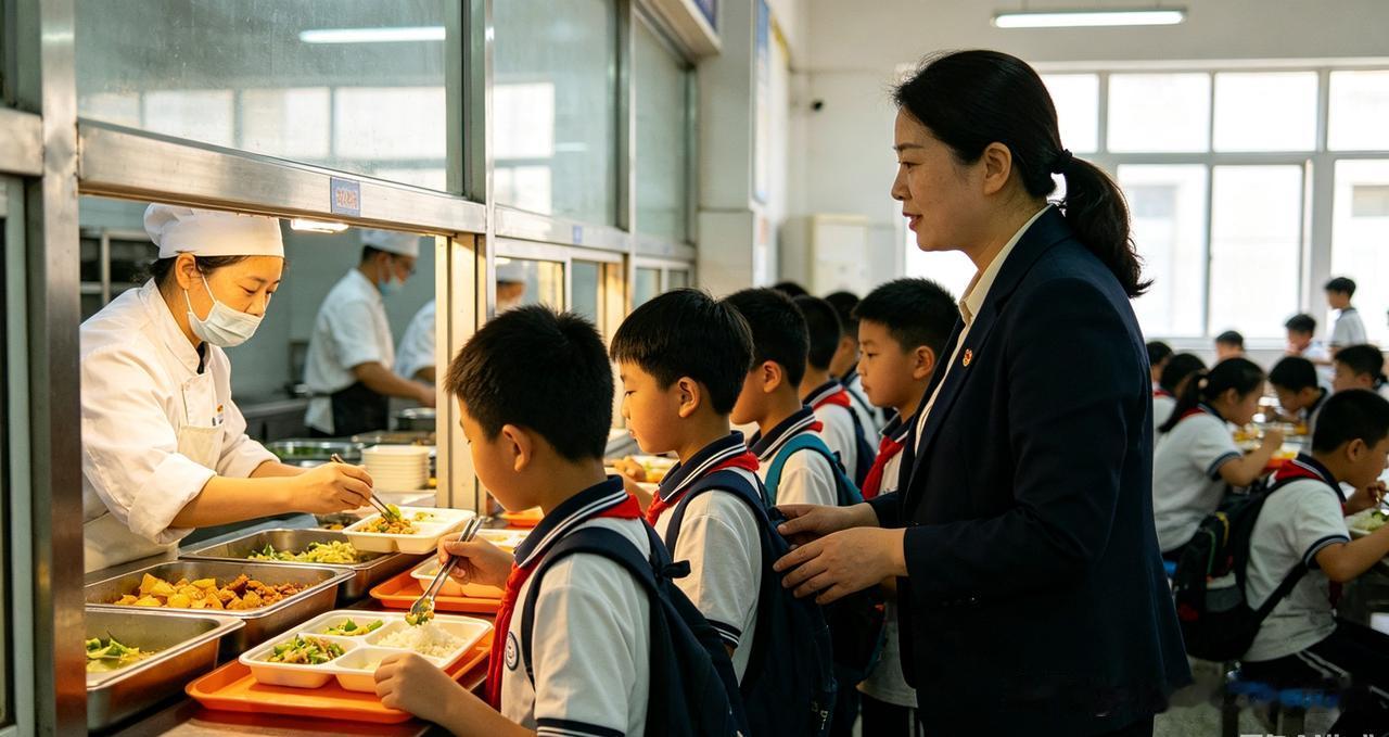 明明文件写好校长、校领导负责食堂陪餐监督，宜宾不少中小学，干活受累的反倒全是普通