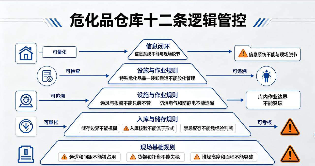 危化品储存最容易出事的，不是仓库，而是这12个细节
💡 第一道防线：信息必须闭