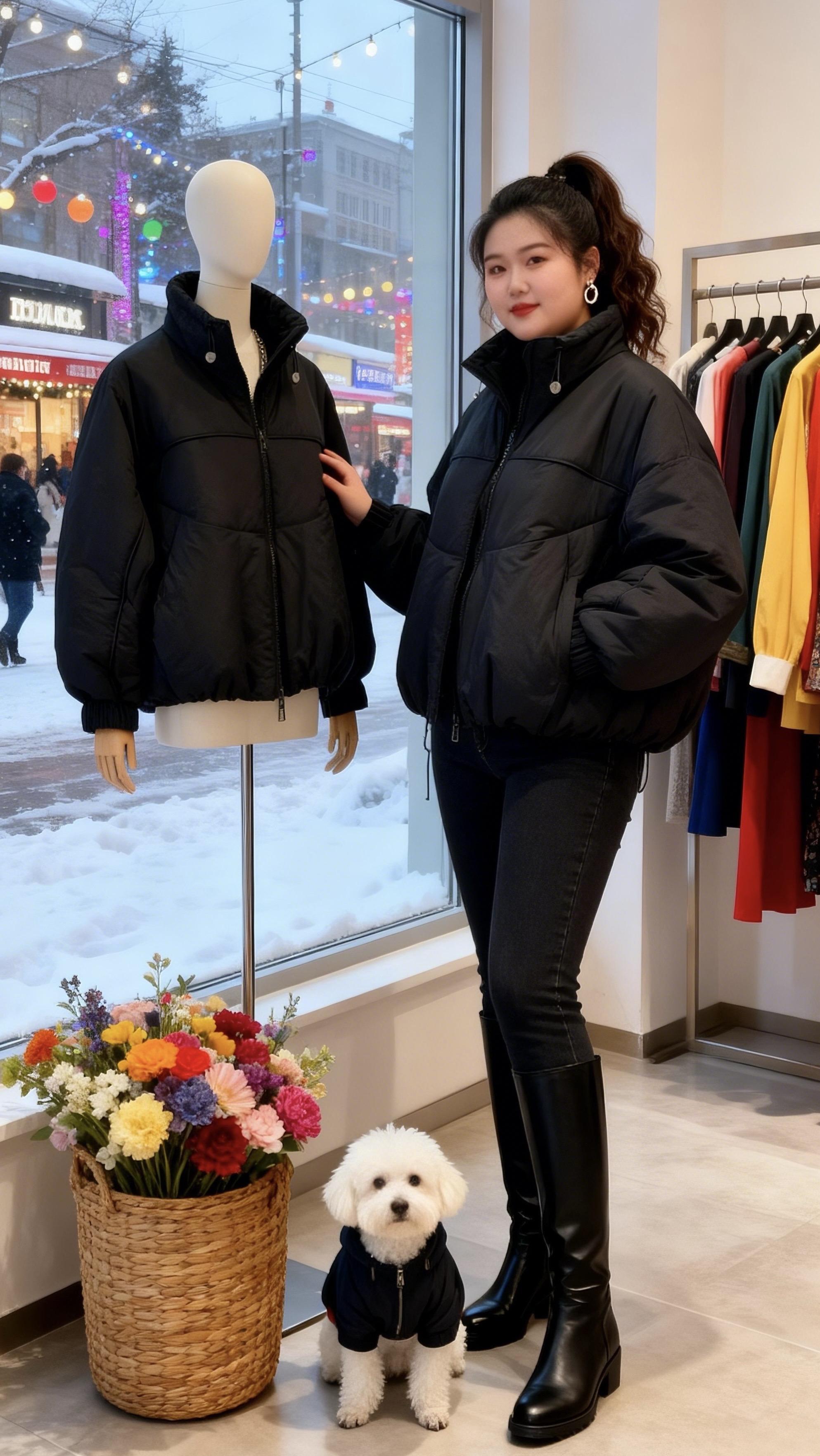 秋冬穿搭 外套穿搭 大码女装遮肉显瘦保暖又好看