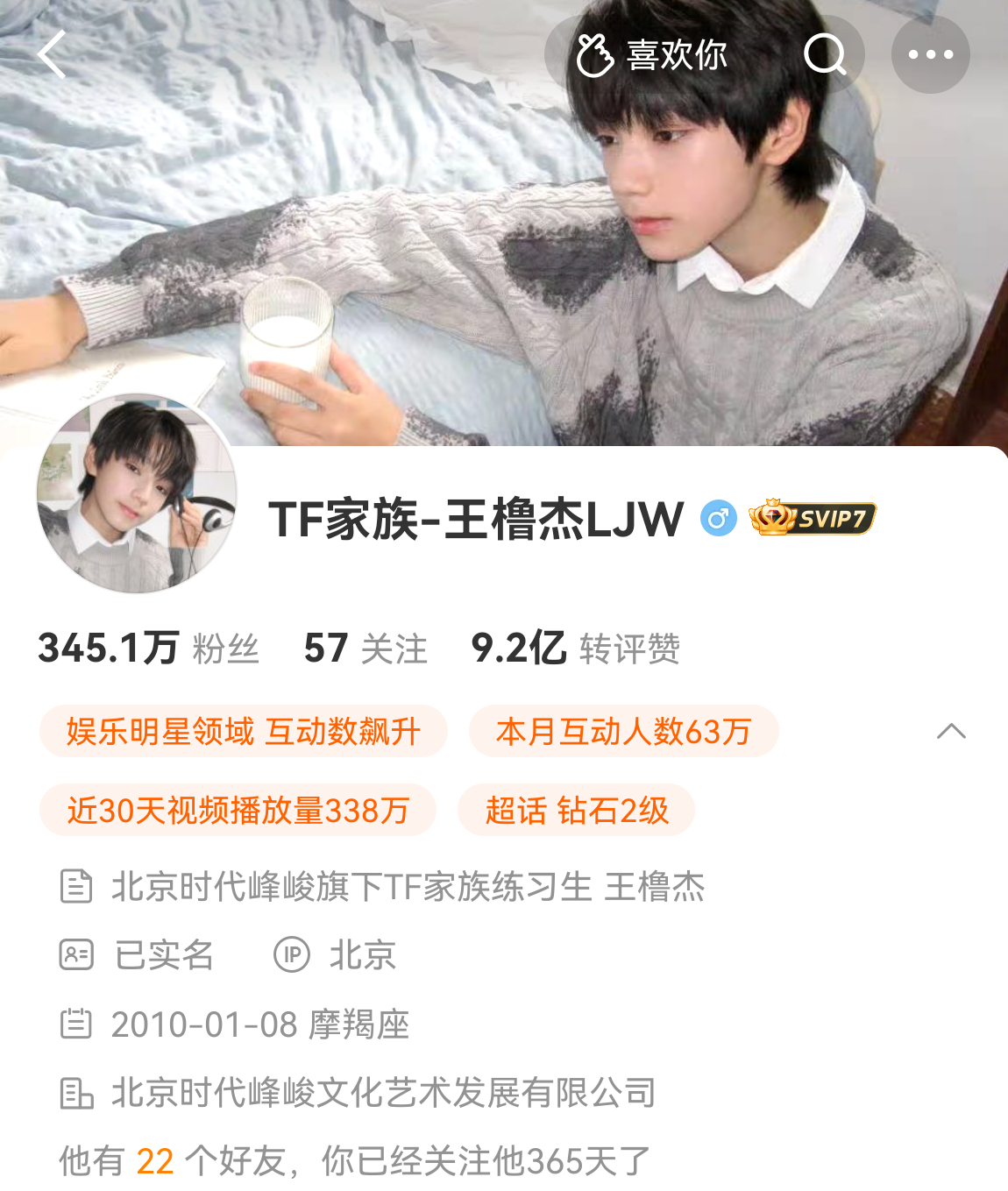 转眼就一年啦，认识你喜欢你爱上你真的好幸福呀🥰 