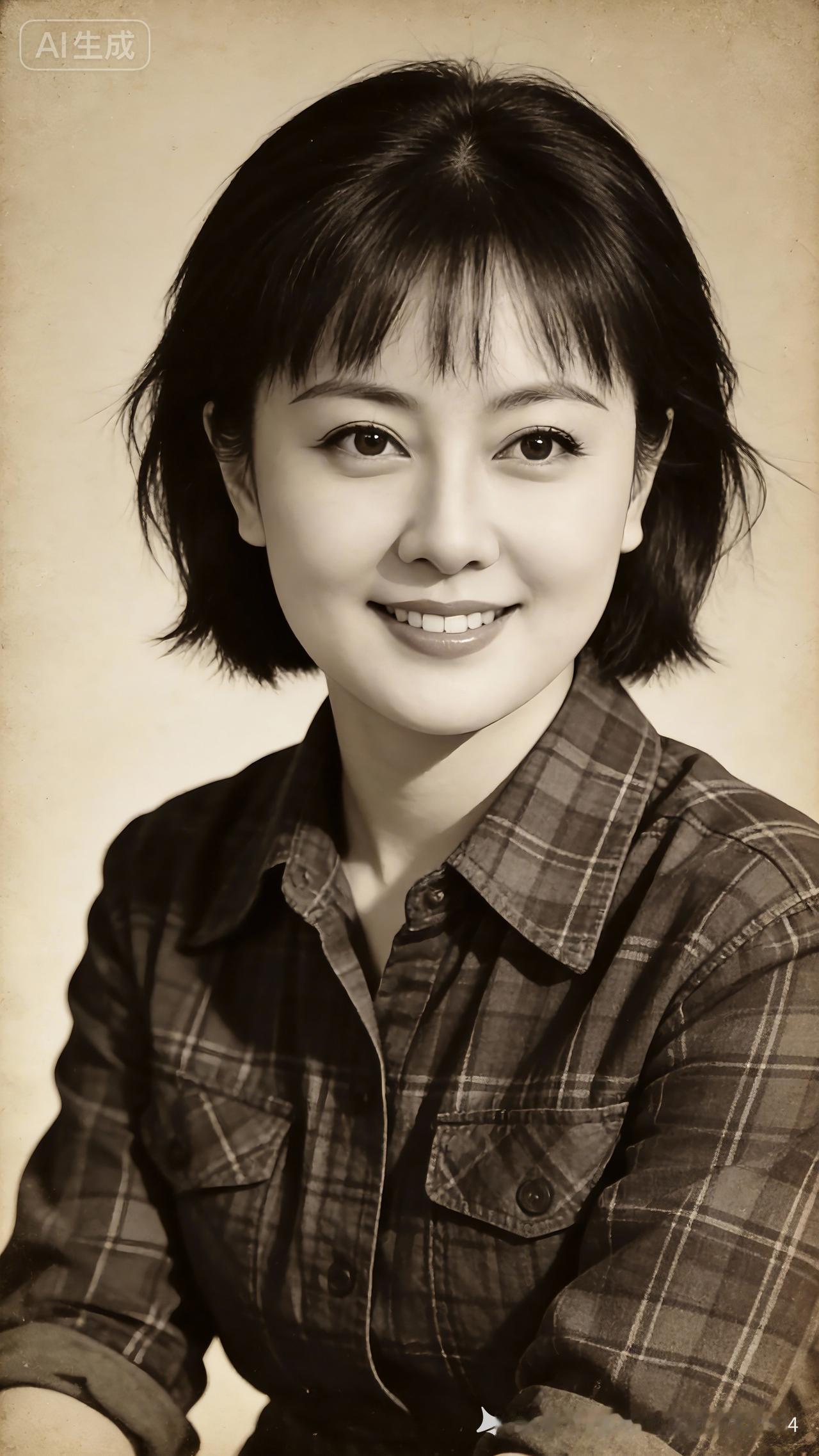 复古风穿搭，格子衬衫搭配，清新自然，元气满满！🌟