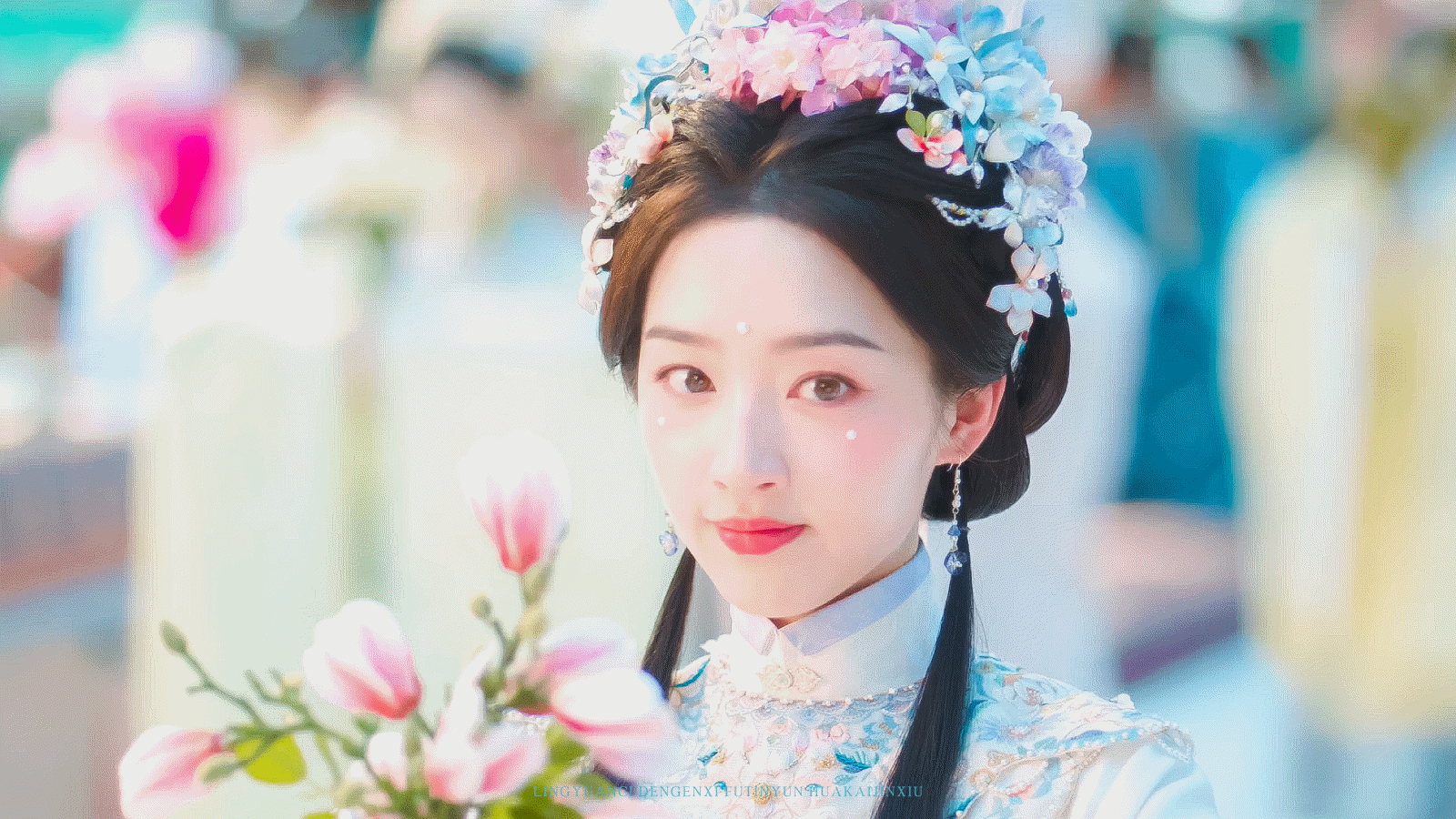 邓恩熙新剧美人一大跳邓恩熙花神造型美到我心坎上邓恩熙花神造型氛围感直接封神！清雅
