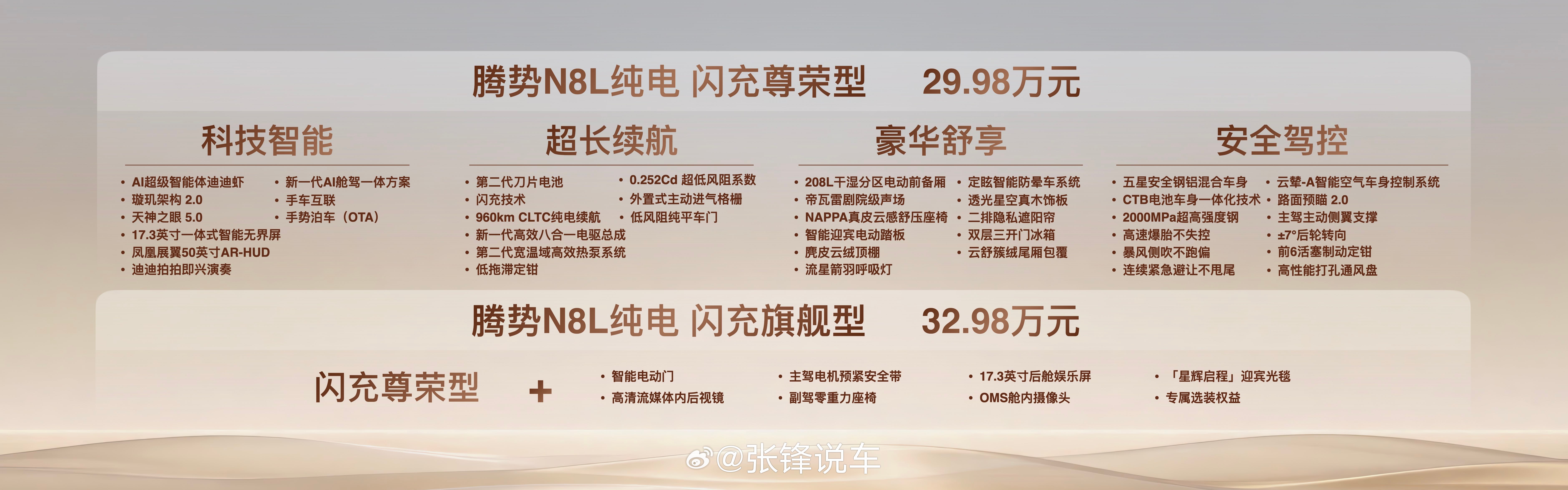 腾势N8L纯电上市  美好出行，「家」倍从容，纯电&混动29.98~34.98万
