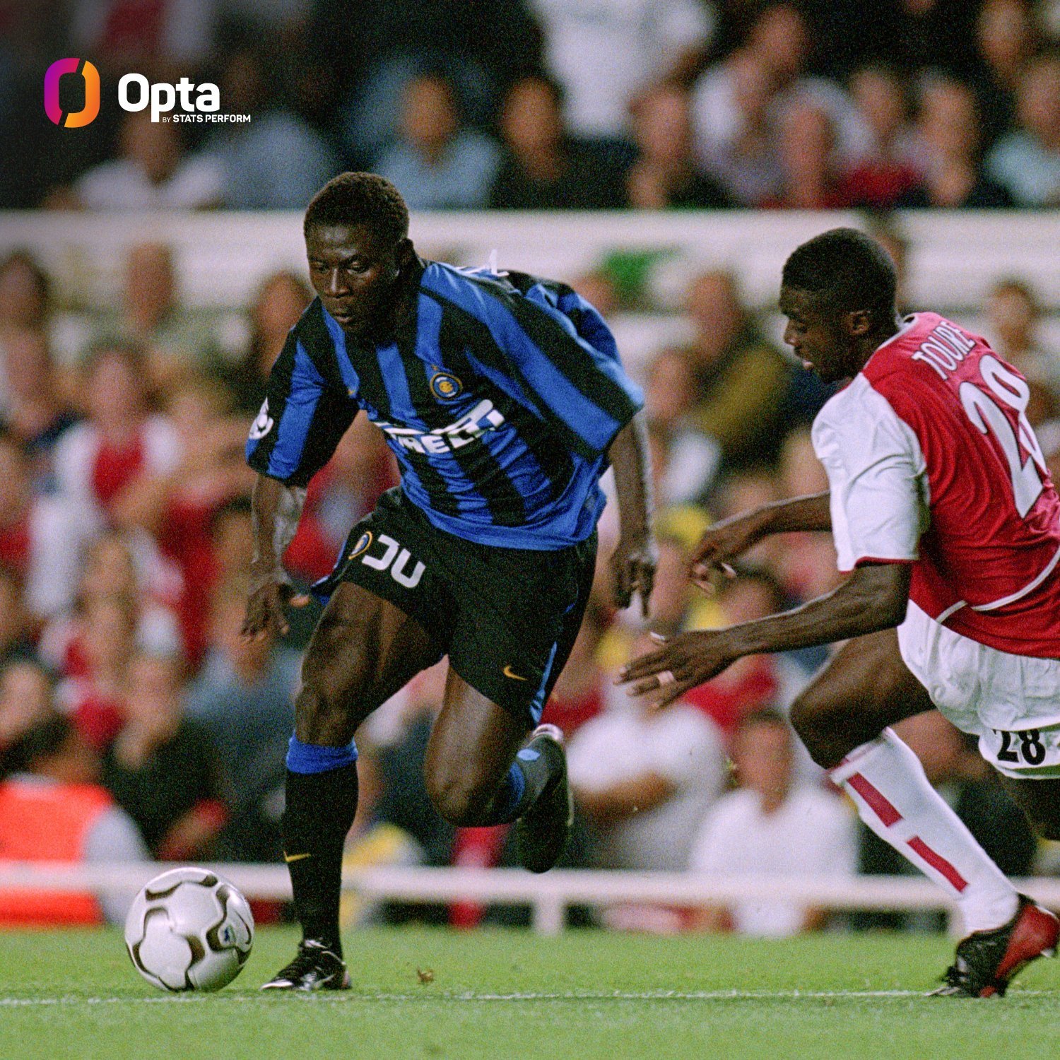 Opta：1 + 1 - 🇨🇮扬·迪奥曼德成为自2003年9月国际米兰对阵阿