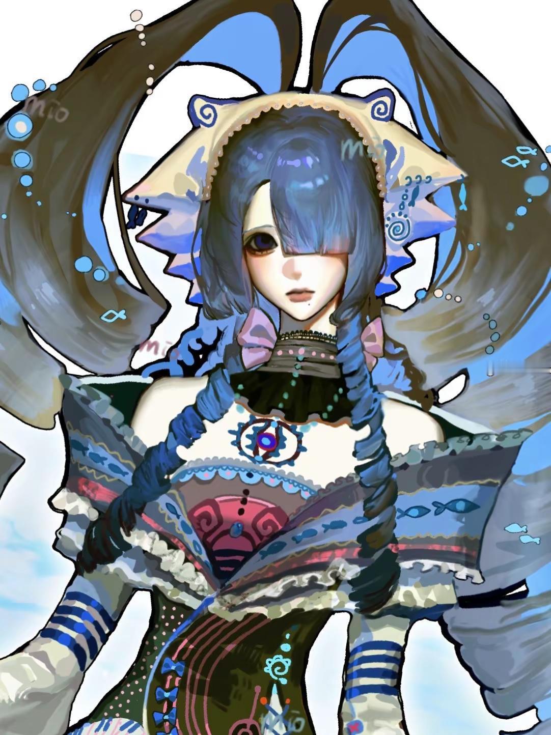 定制设。画衣服好开心procreate绘画 绘画 稿件展示 oc