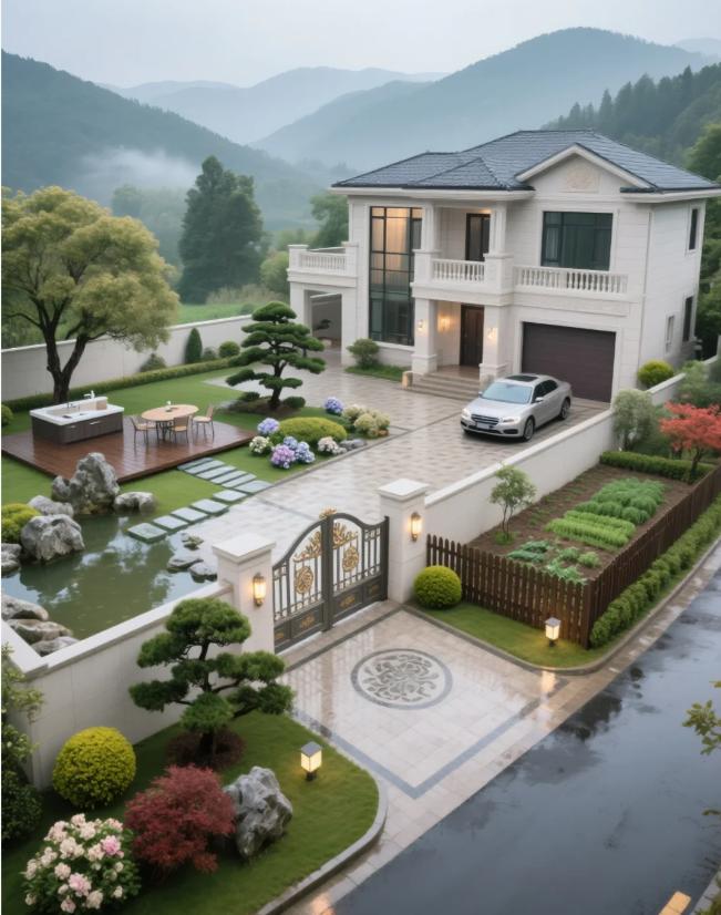 回老家盖房，不管宅基地，方不方正，四周条件如何，房子将来想建成什么样子。

第一