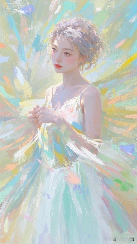 温柔少女，白衬衫的清新，自然光下的动人瞬间。
