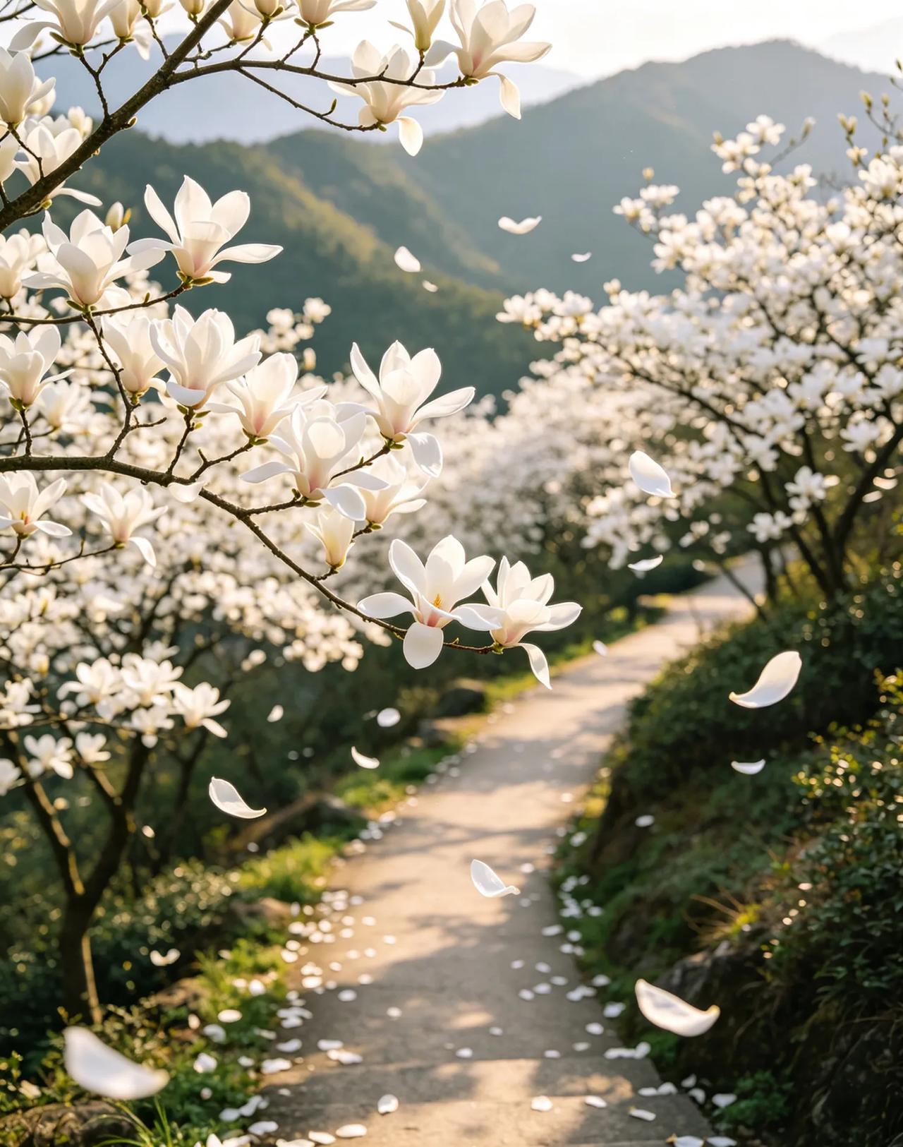 人间三月，春风和煦，万物复苏，我最喜欢的春日打卡地，是家附近的环山步道。

这里