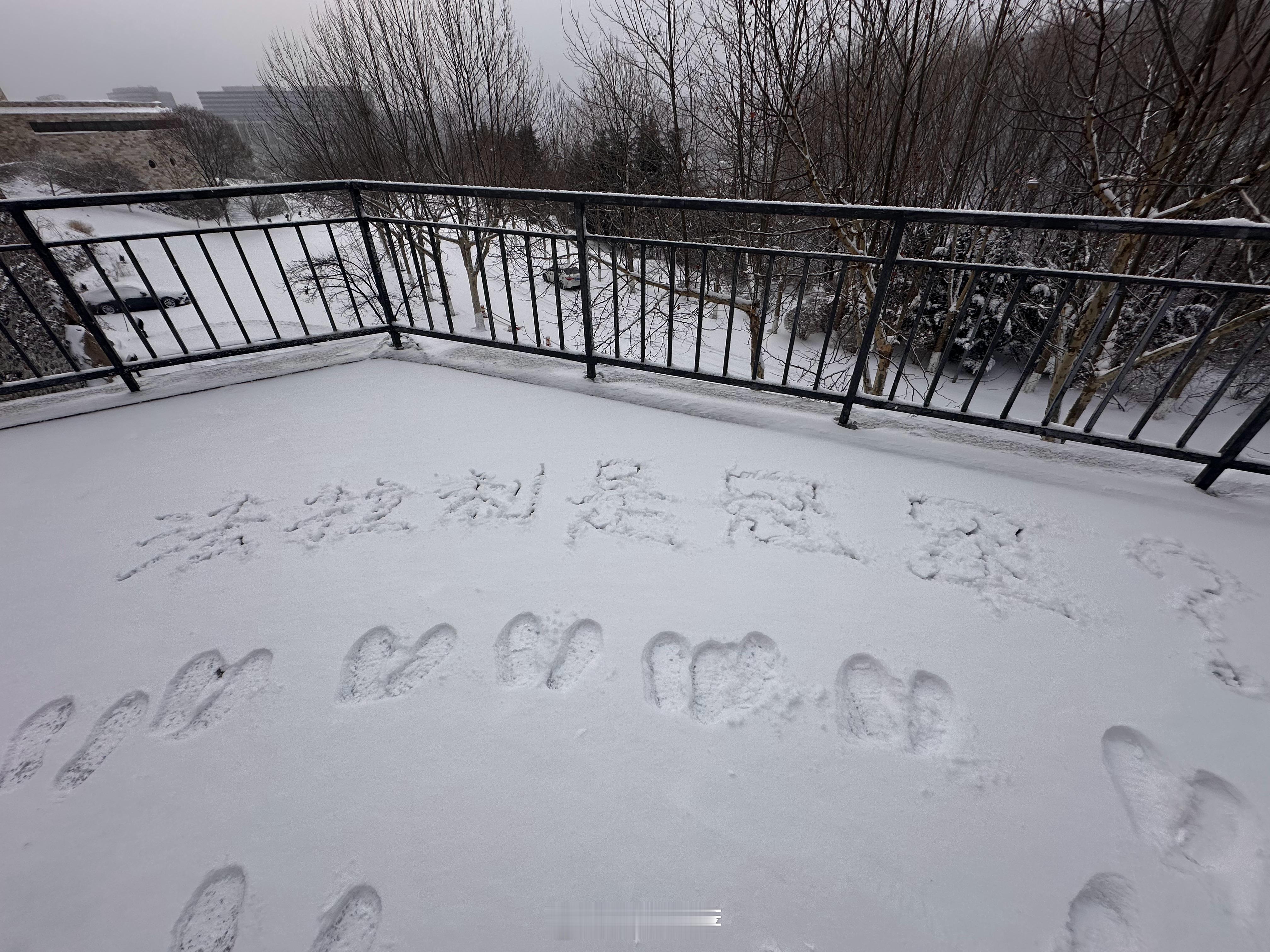 承接雪地写大字业务[并不简单] 