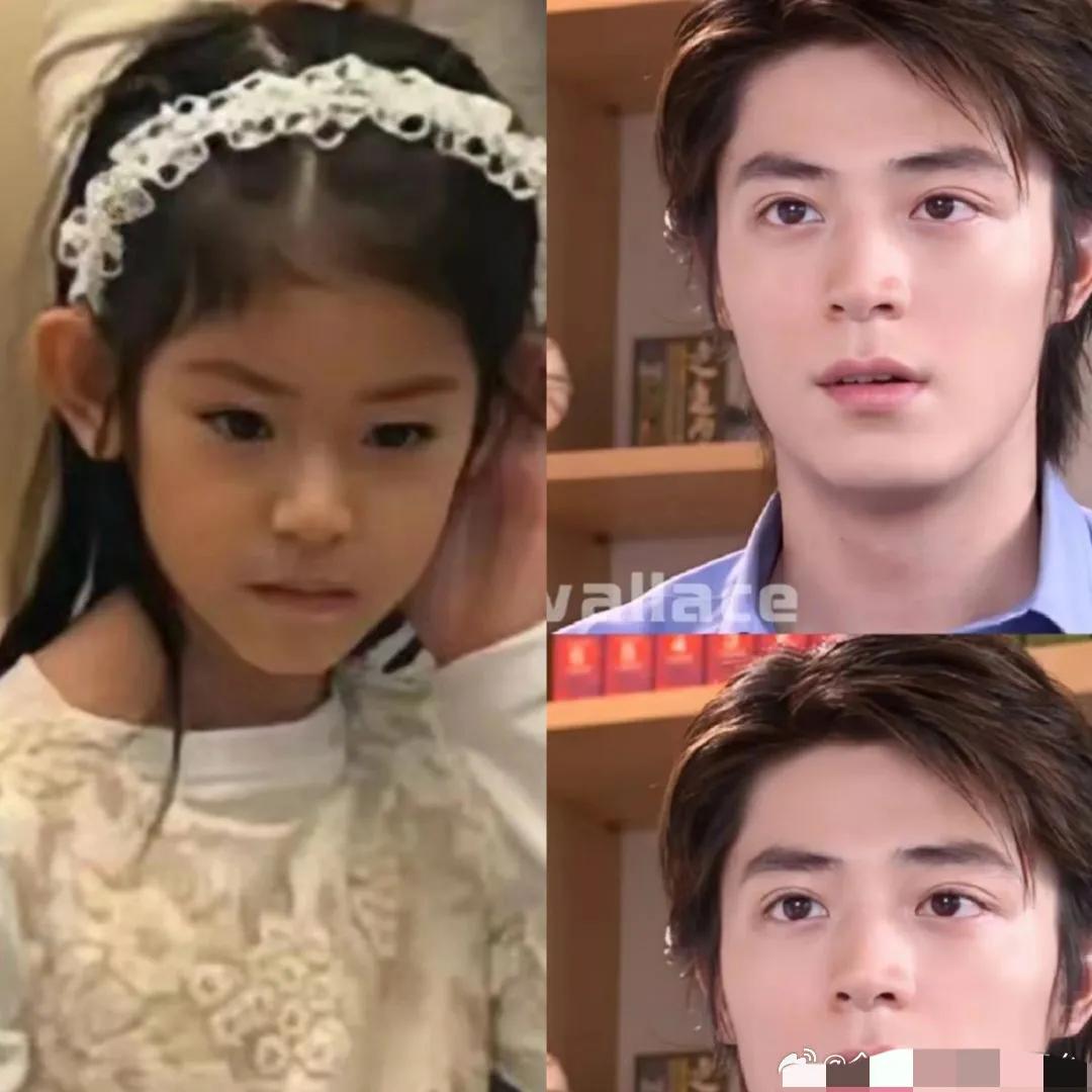霍建华的女儿，可以看出来眼睛很大 ，鼻子也高 ，而且鼻骨细细的 ，脸型又很流畅！