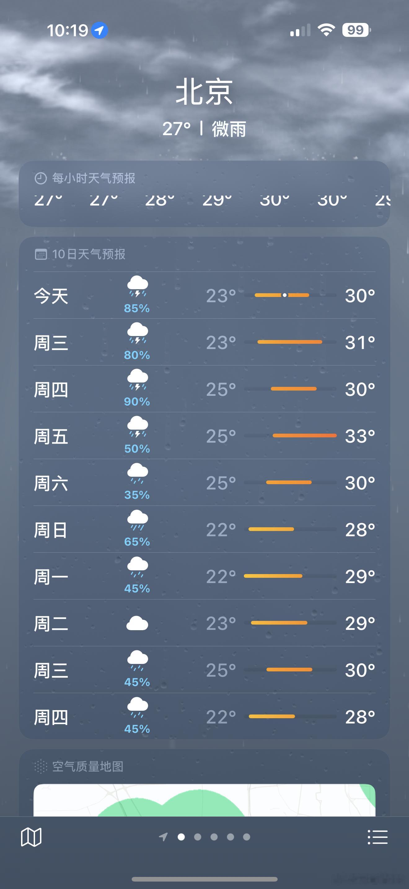 三伏天正式结束北京这怎么雨这么多呢？今年北京也太潮了[苦涩][苦涩][苦涩]  